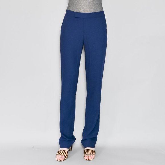 437. RALPH LAUREN Collection Navy Blue Trousers Medium 31”W - Picture 6 of 7